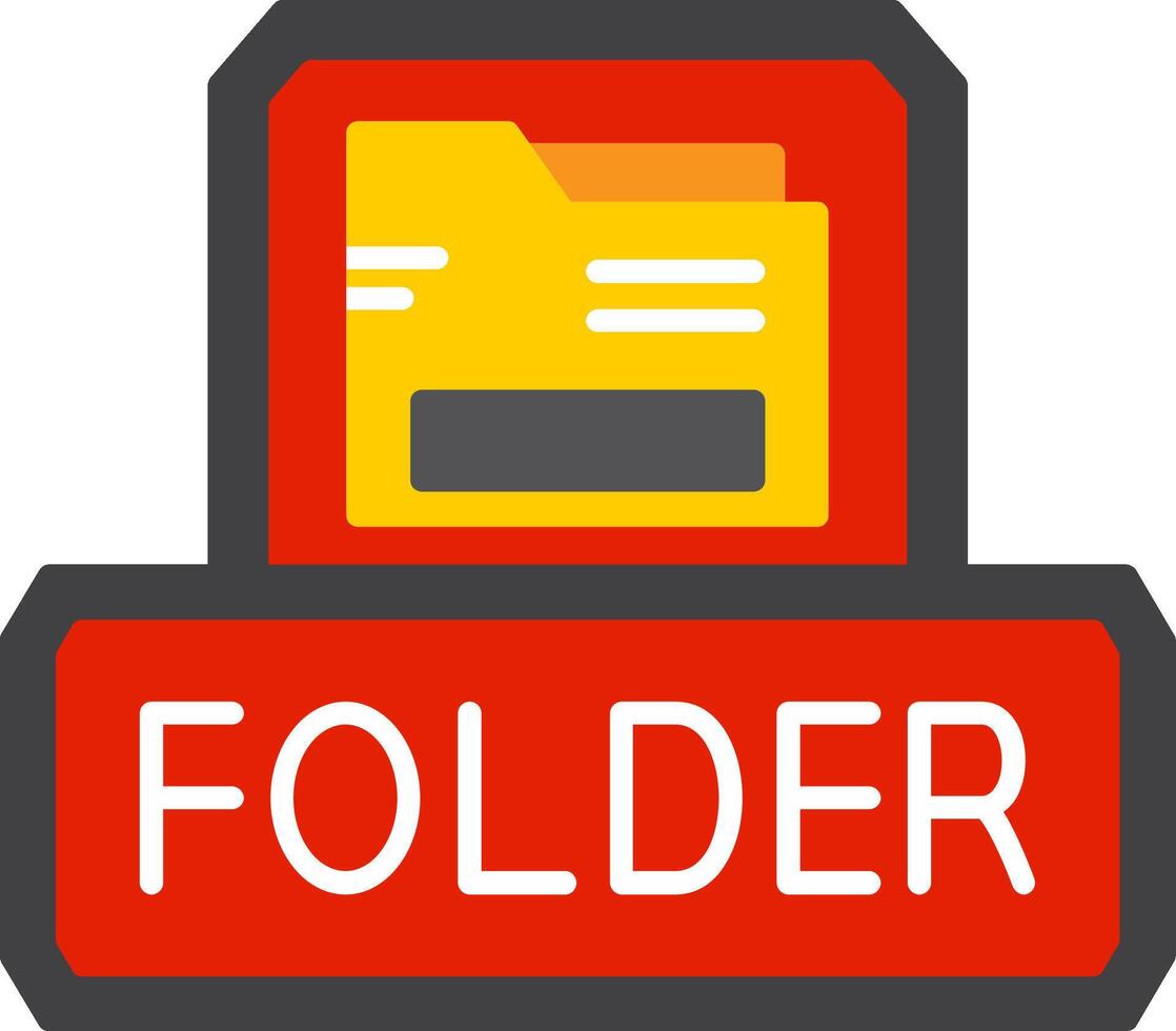 Open Folder File vector
