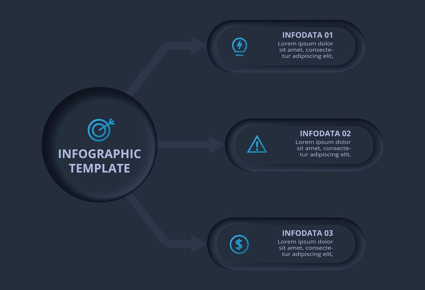 Infographic template showcasing data presentation vector