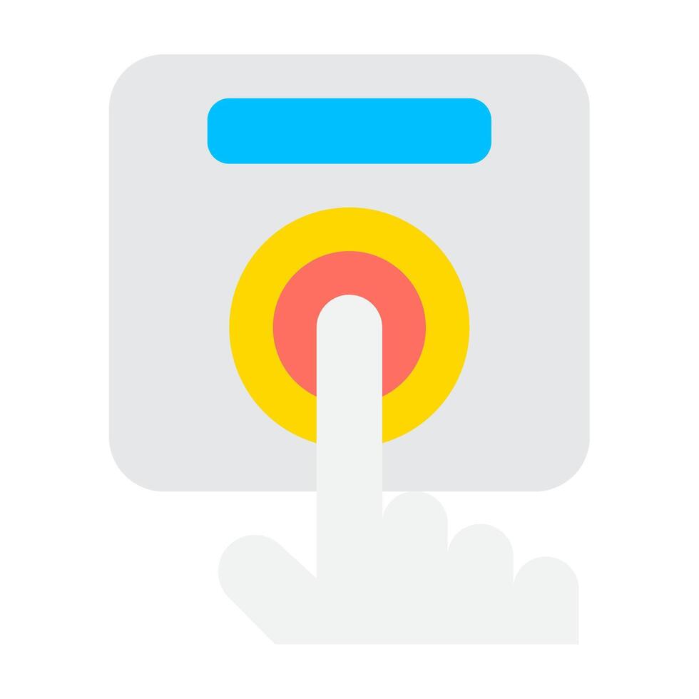 Touchscreen Control Button vector