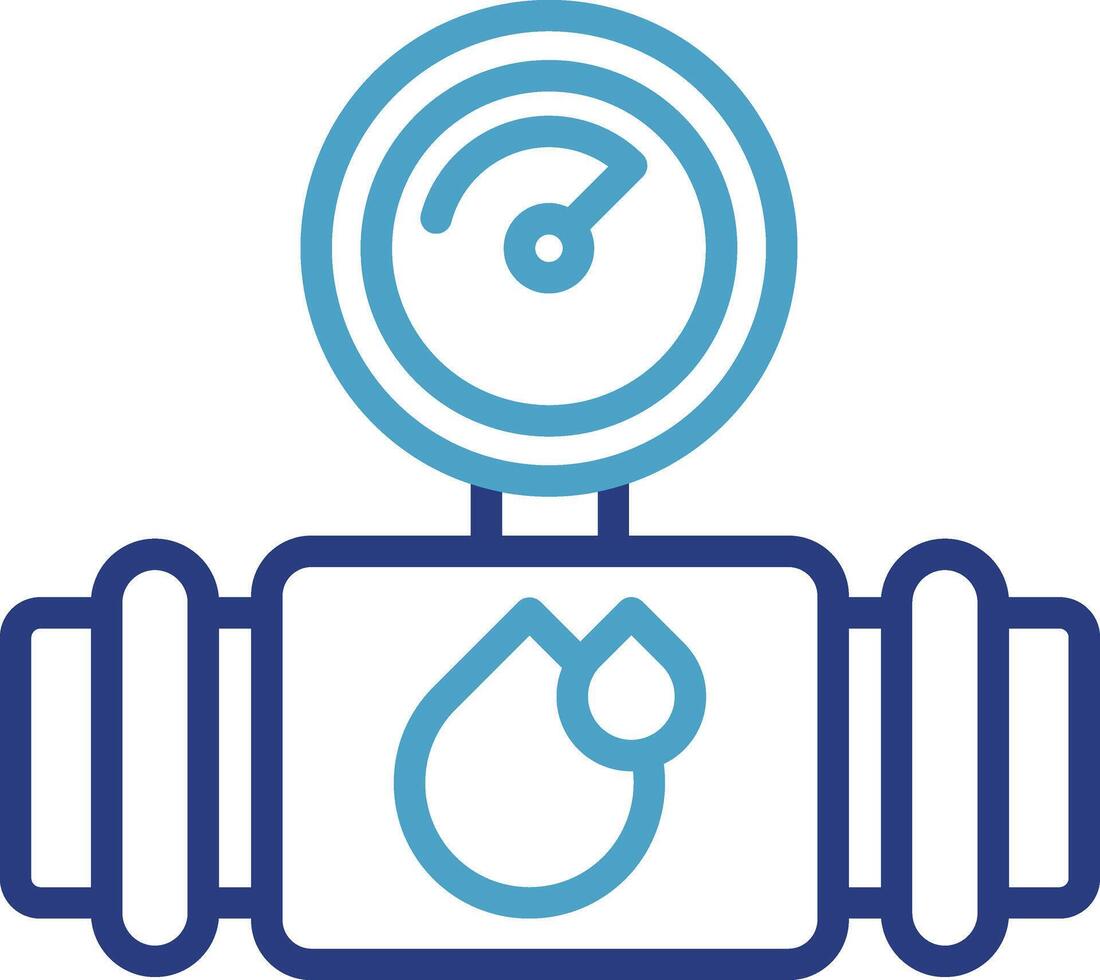 Monitoring or measuring the pressure of a fluid flowing through a pipe for data collection or performance analysis in industry. vector