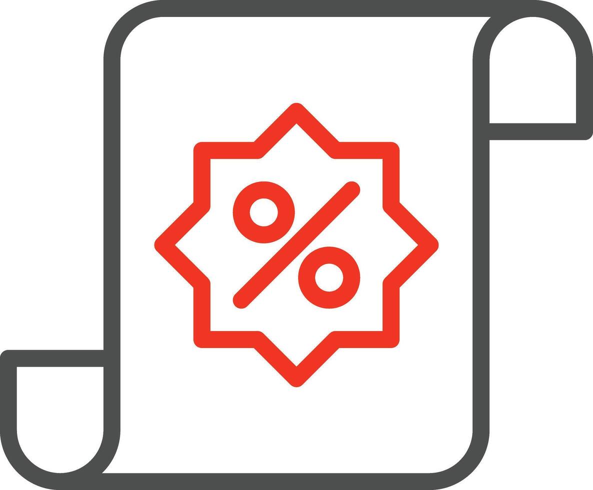 Icon of a roll of note paper, invoice, bill and document vector