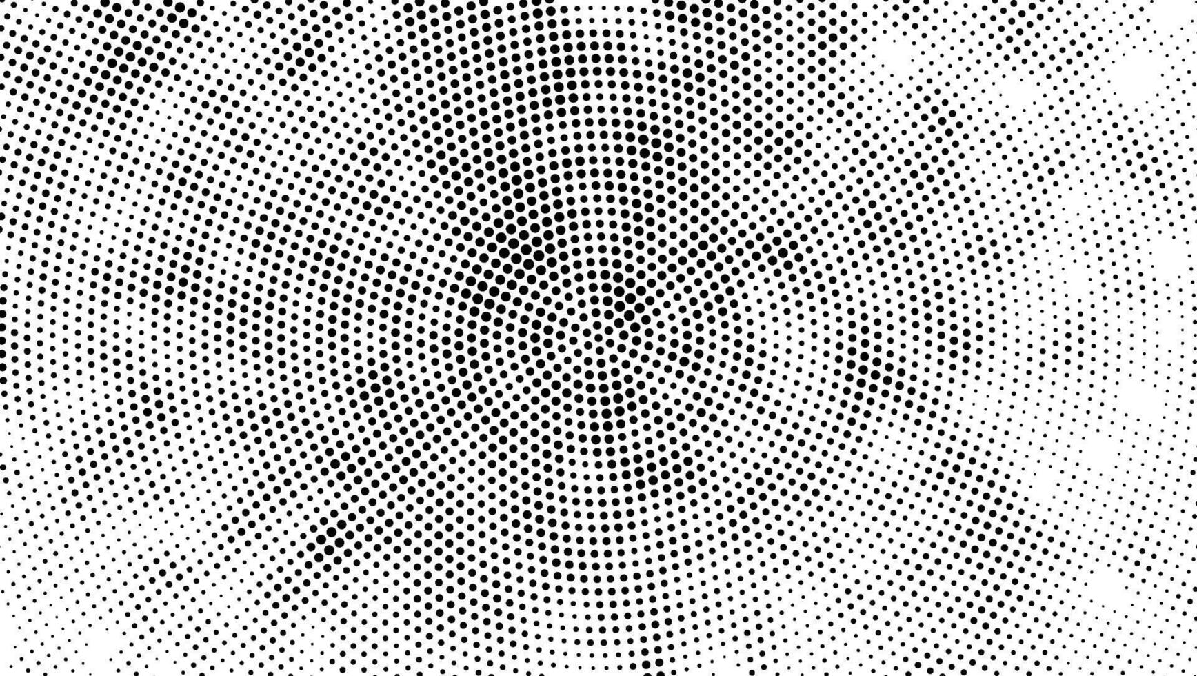 A a black and white halftone pattern with a spiral dots effect, abstract background with dots, Digital gray halftone dot texture pattern with a seamless grunge abstract background vector