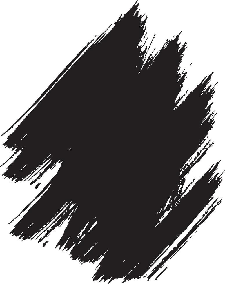 Vigorous Black Paint Swipes Create Dynamic Grunge Texture Element vector