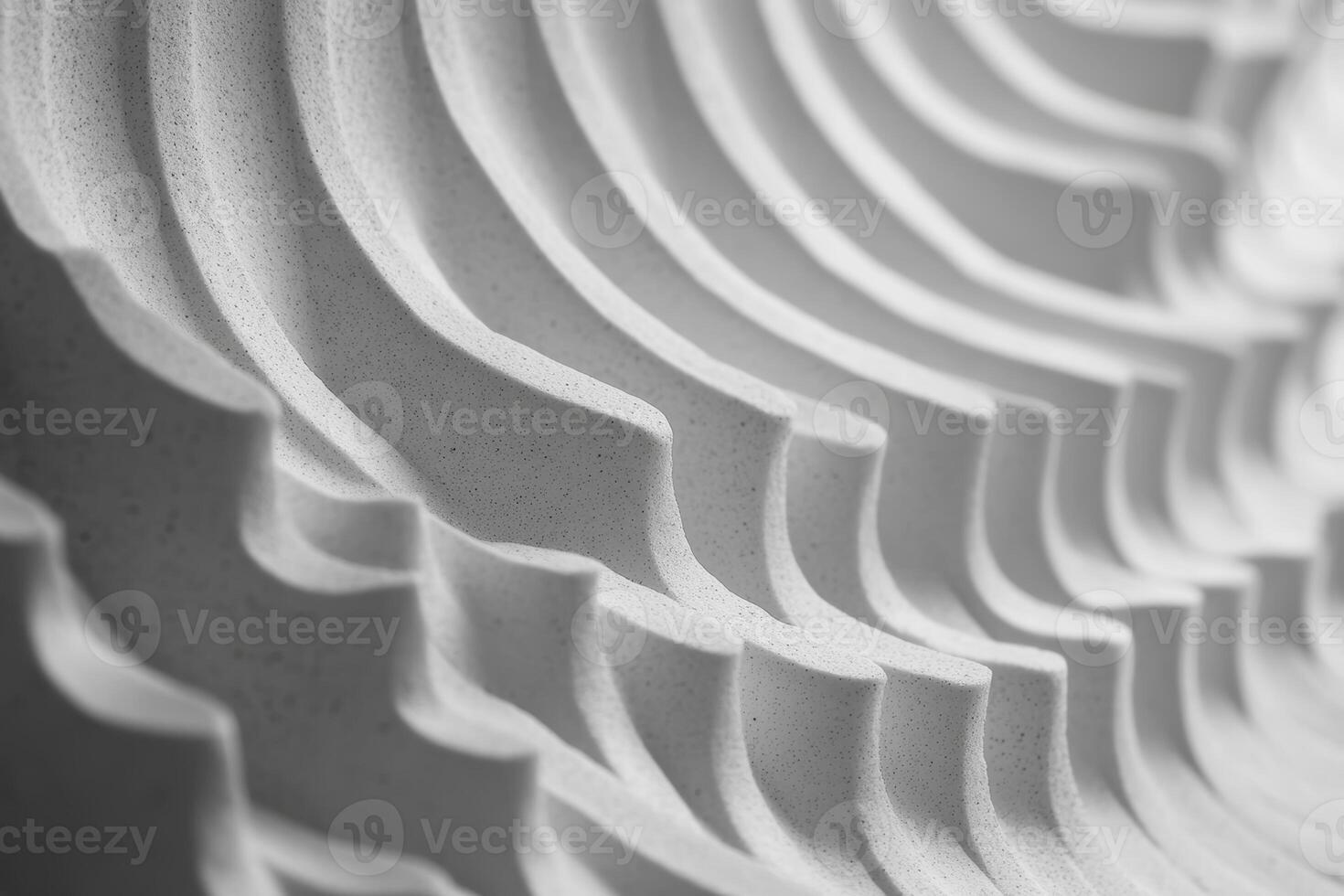 Texture of curved lines on a white surface in a modern design photo