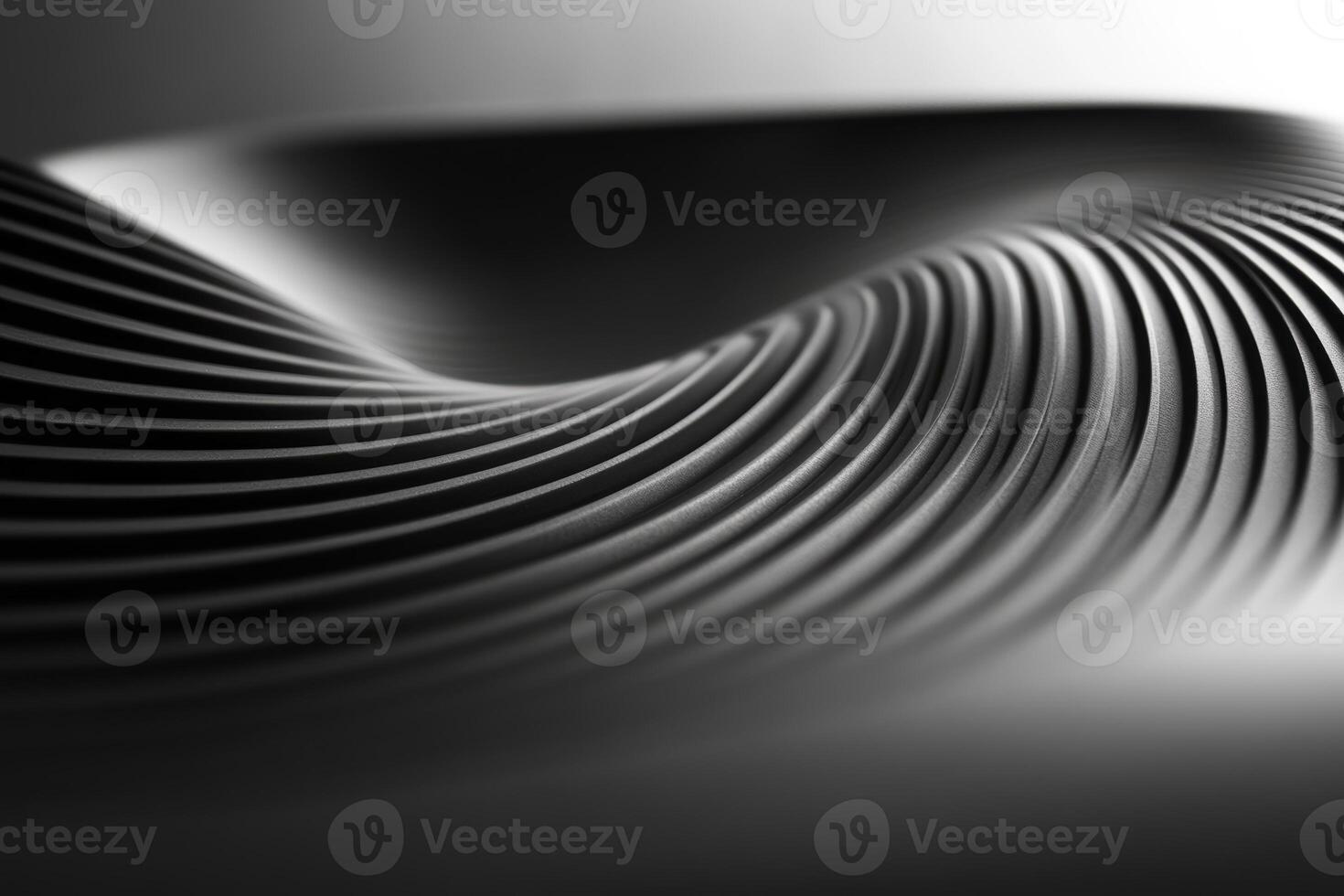 Flowing black curves create a striking abstract pattern photo