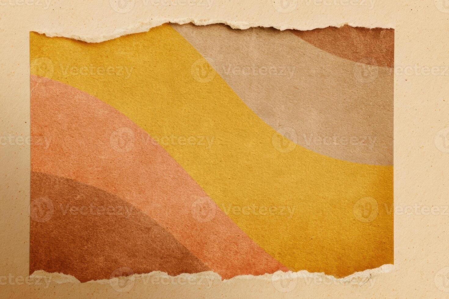 Colorful abstract design with torn edges and smooth curves photo