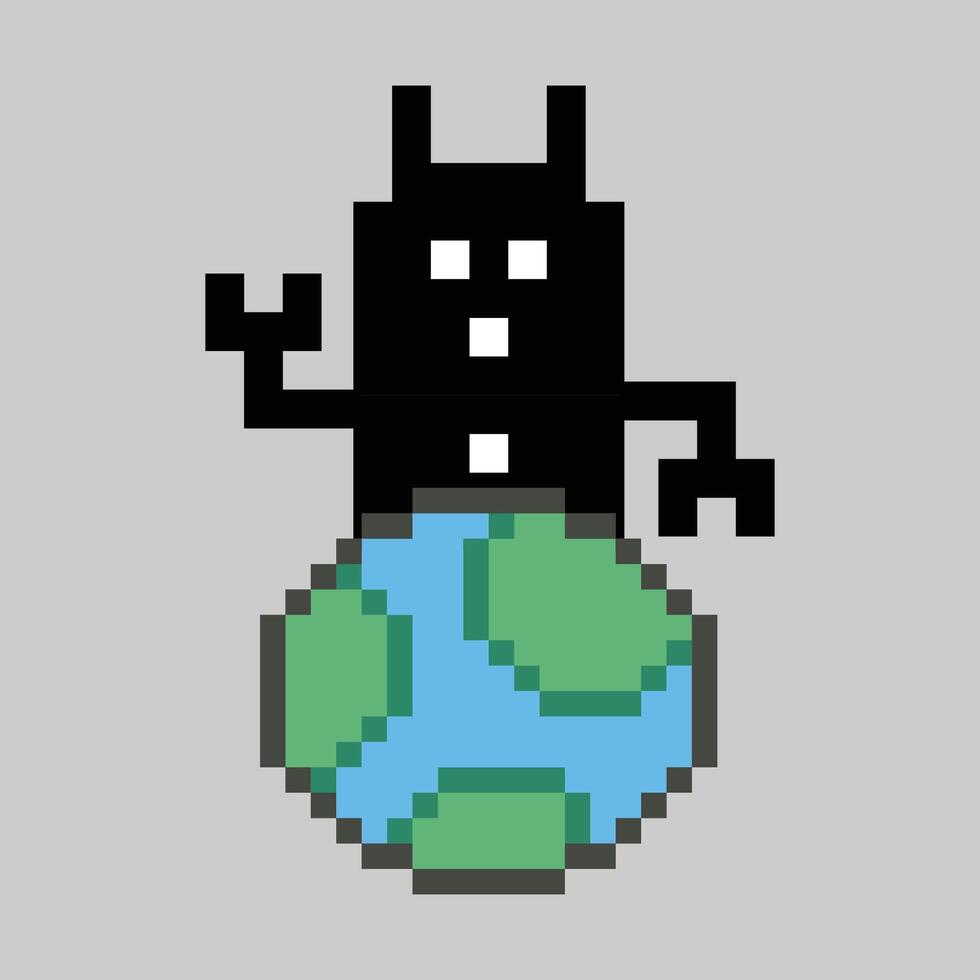 Design of cartoon ai robotics chat bot art robot machine decor business concept. vector