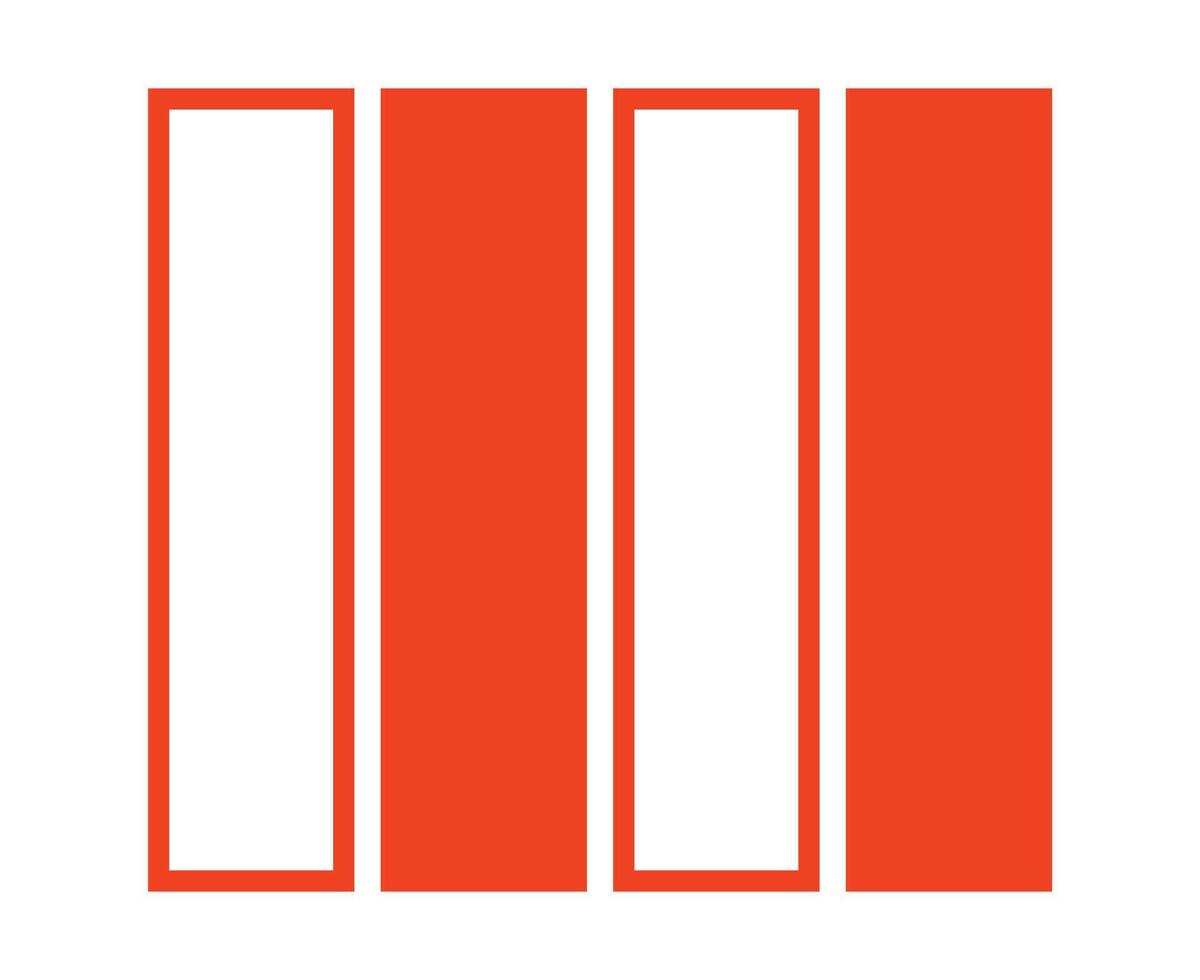 Rectangle Geometric Outline And Shape Collection Orange Abstract Element Graphic Design Illustration vector