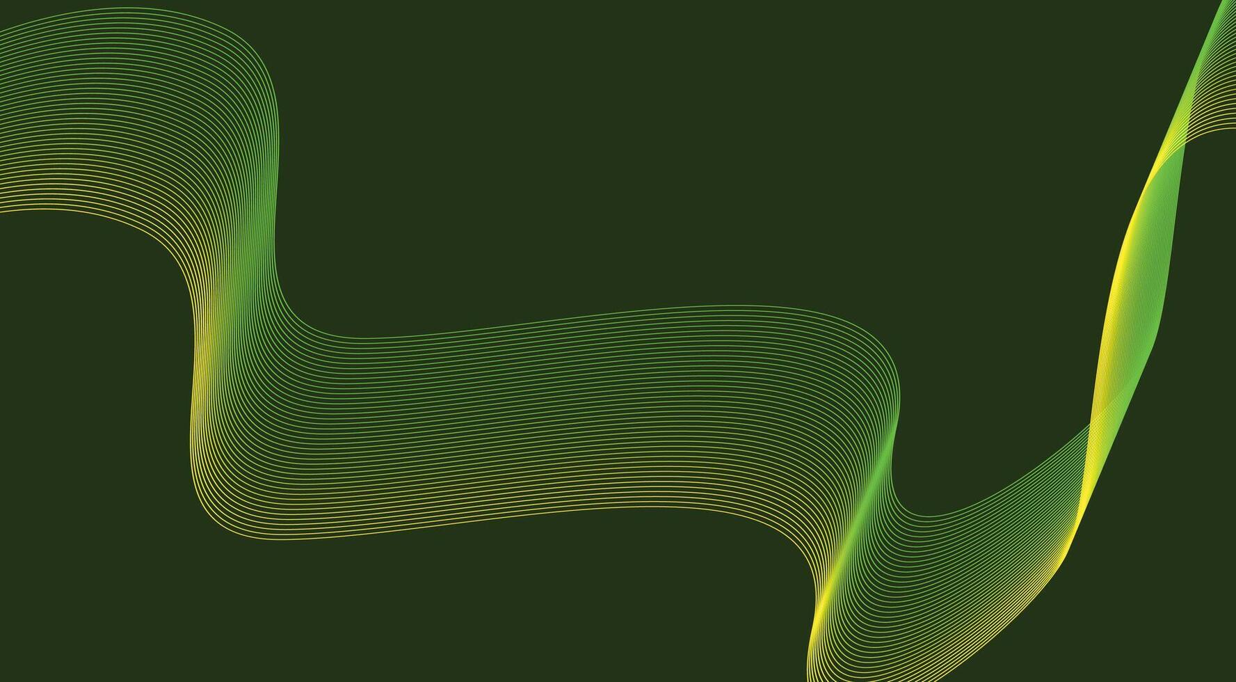 Blend Wave Background Green Gradient Abstract Design Illustration vector