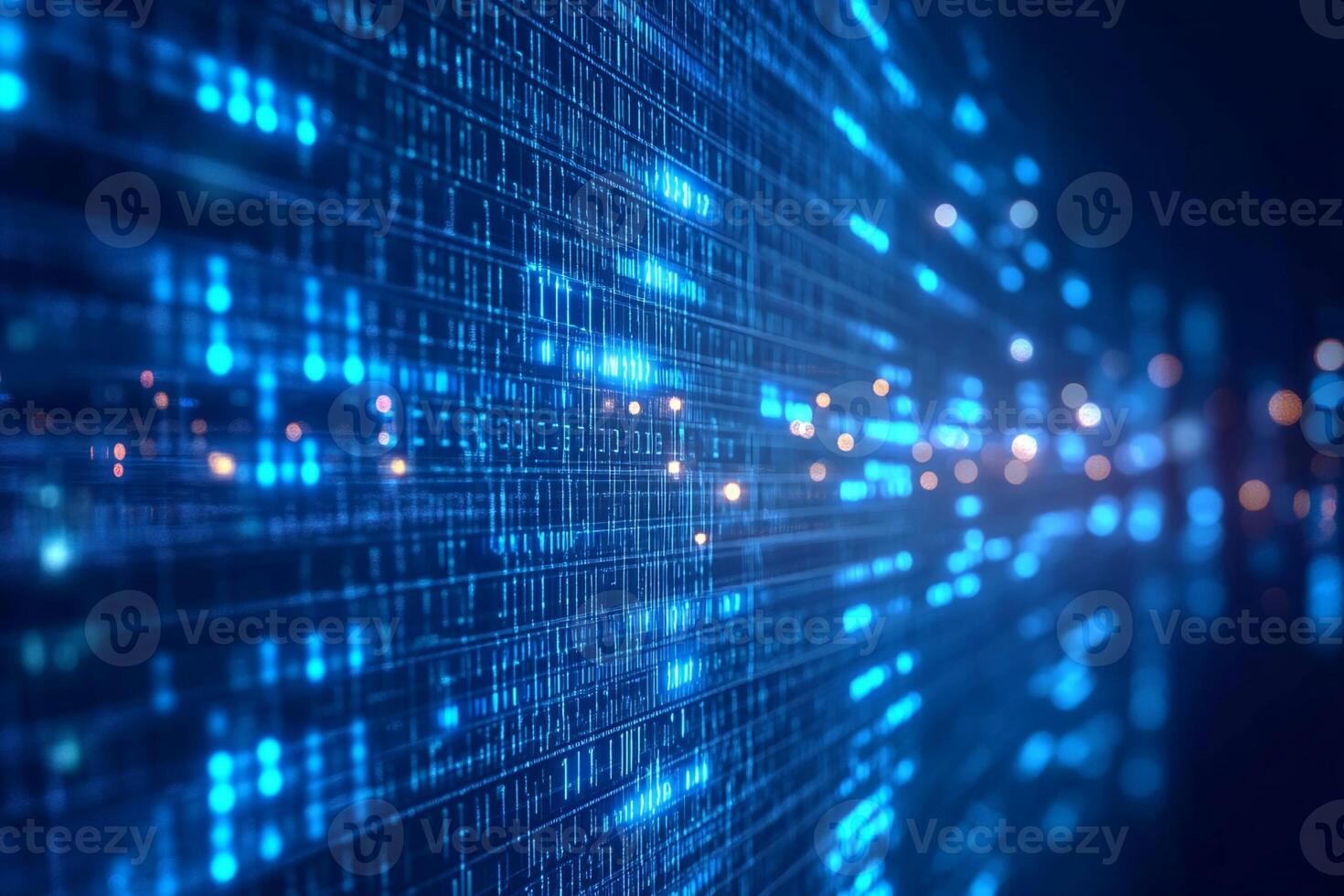 Abstract Representation of Binary Data Stream photo