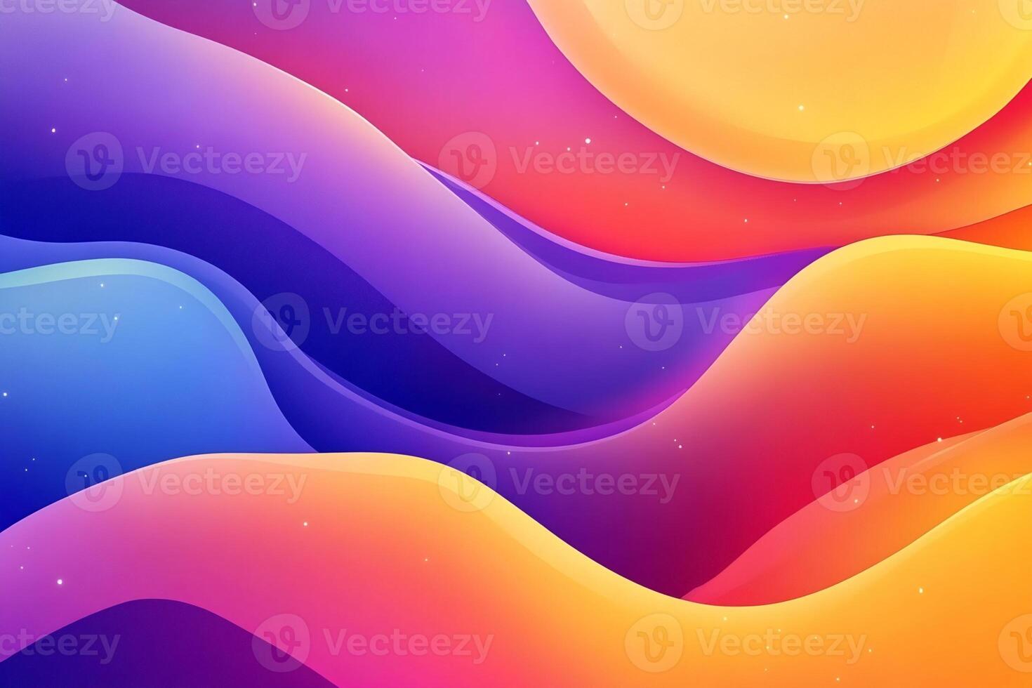 Abstract Wave Pattern with Gradient Color Transitions photo