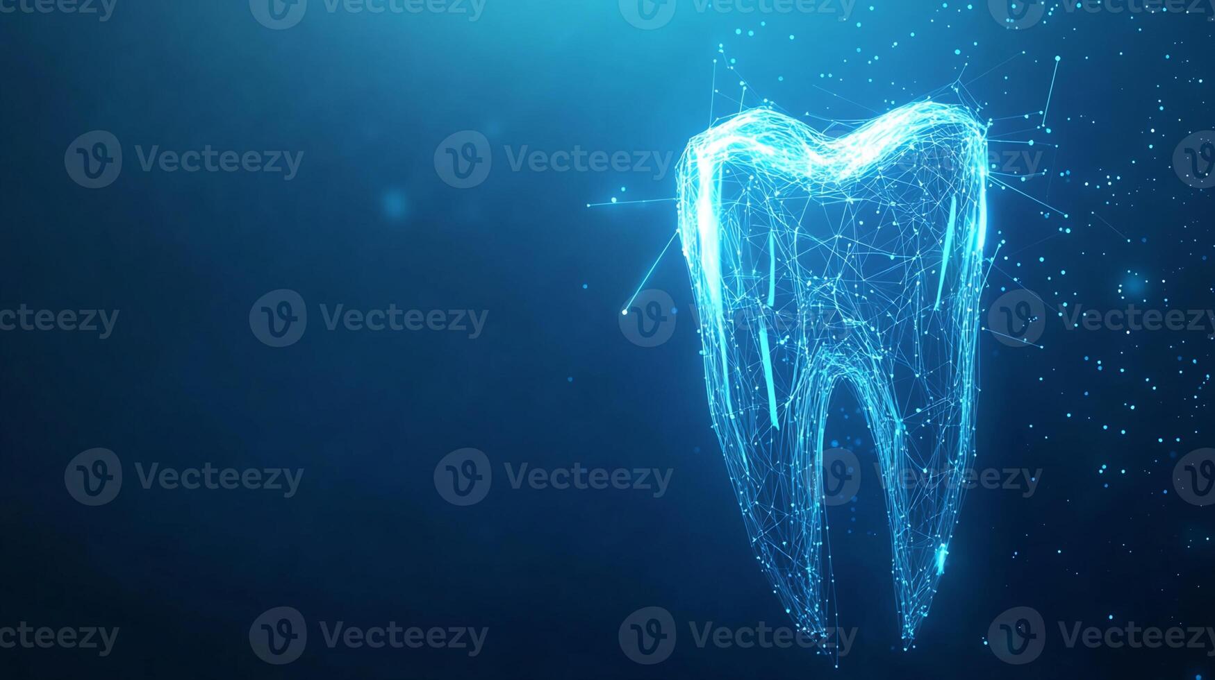 Digital Representation of a Single Tooth in Network Structure photo