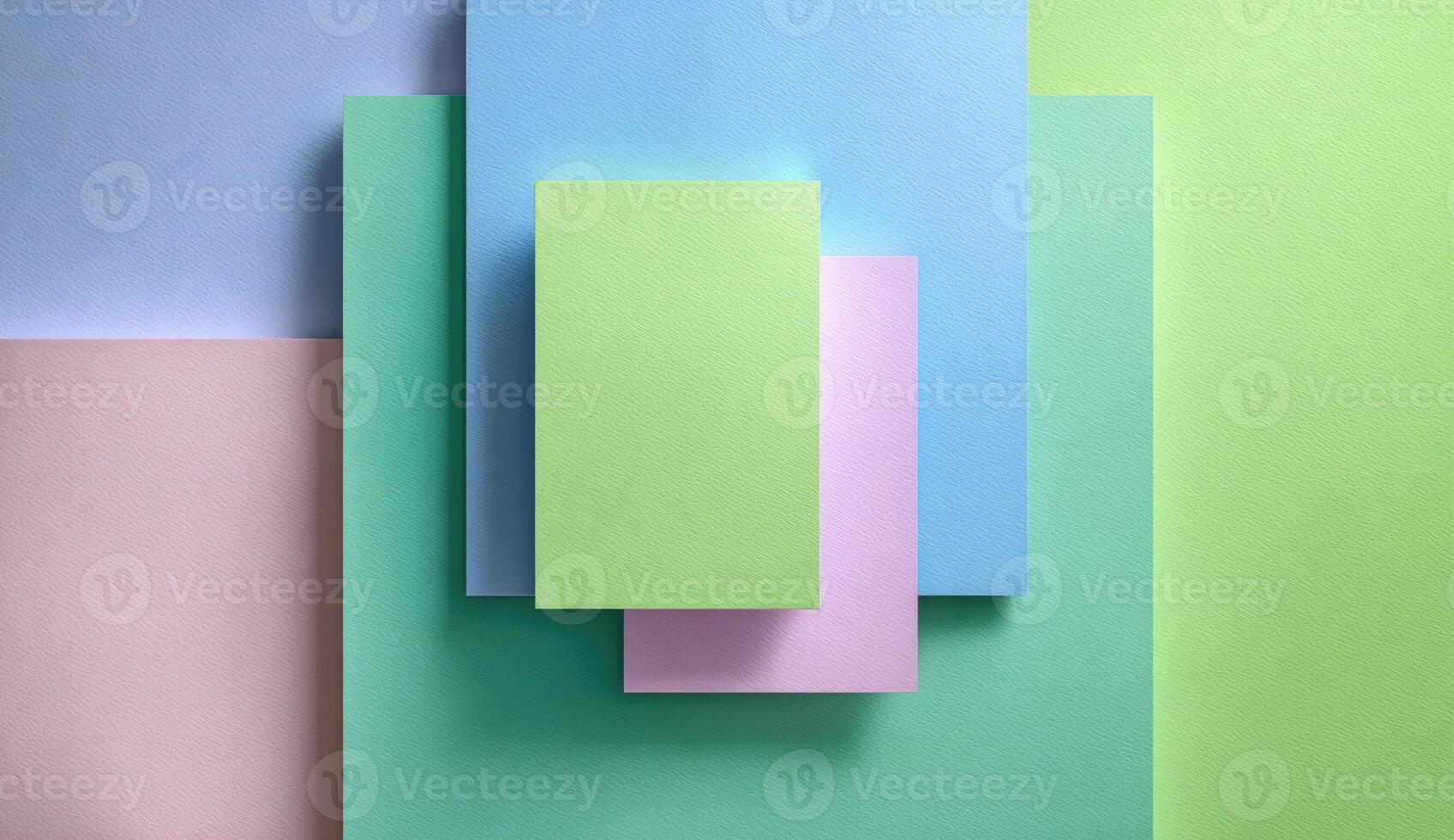 Colorful paper background with square shapes photo
