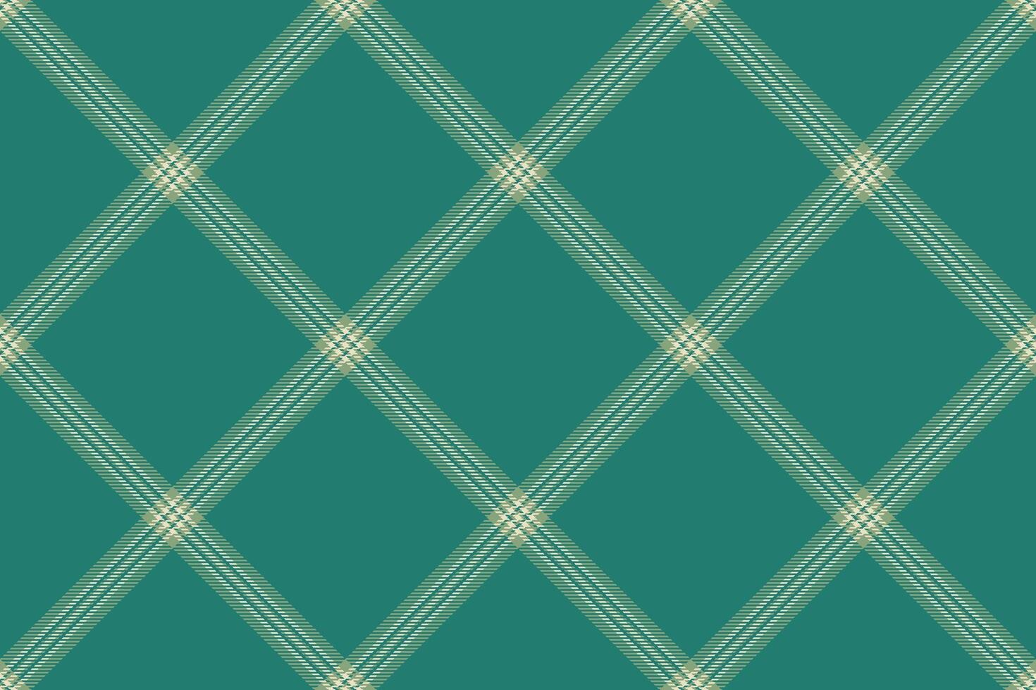 Elegant plaid pattern with teal backdrop. Versatile for textile design, backgrounds, or creative projects requiring a sophisticated, textured feel. vector