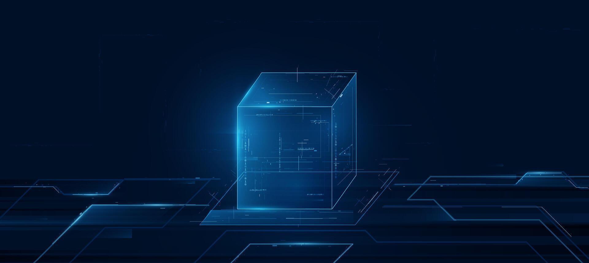 Data Center And Big Data Concept. Futuristic Technology Network vector