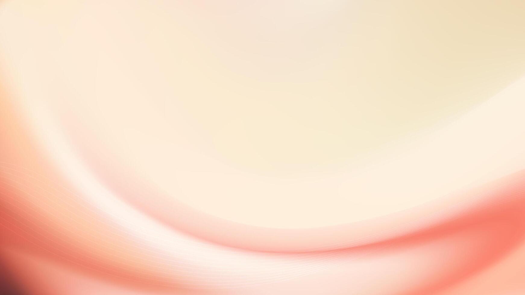 A soft and inviting abstract background with a gentle swirl of warm peach and cream. vector