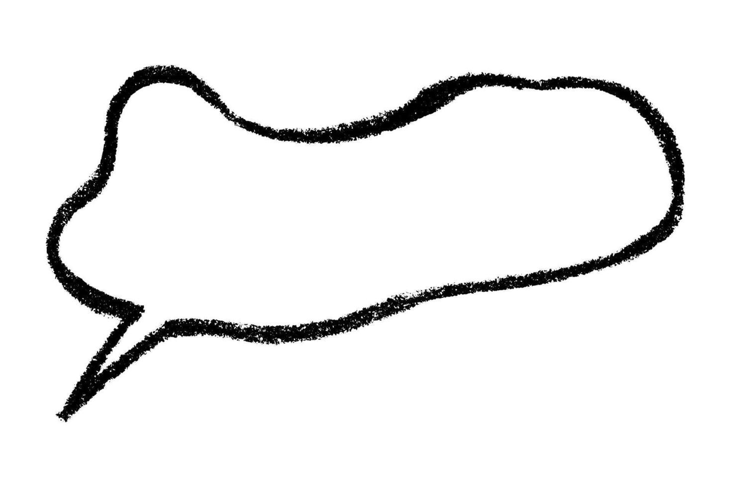 speak new box Hand drawn speech bubble Blank empty message box Textbox frame for banners, price tags, stickers, design vector