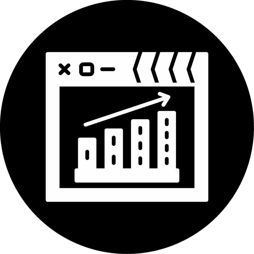 Project Progress Status Glyph Circle Inverted vector
