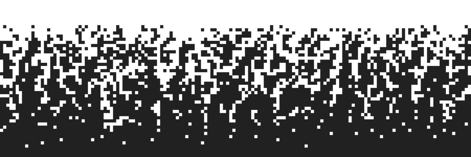 Pixel pattern. Disintegration pixel effect. Pixel mosaic background vector