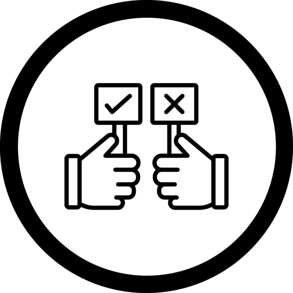 Yes Or no Coded User Interface Symbol vector