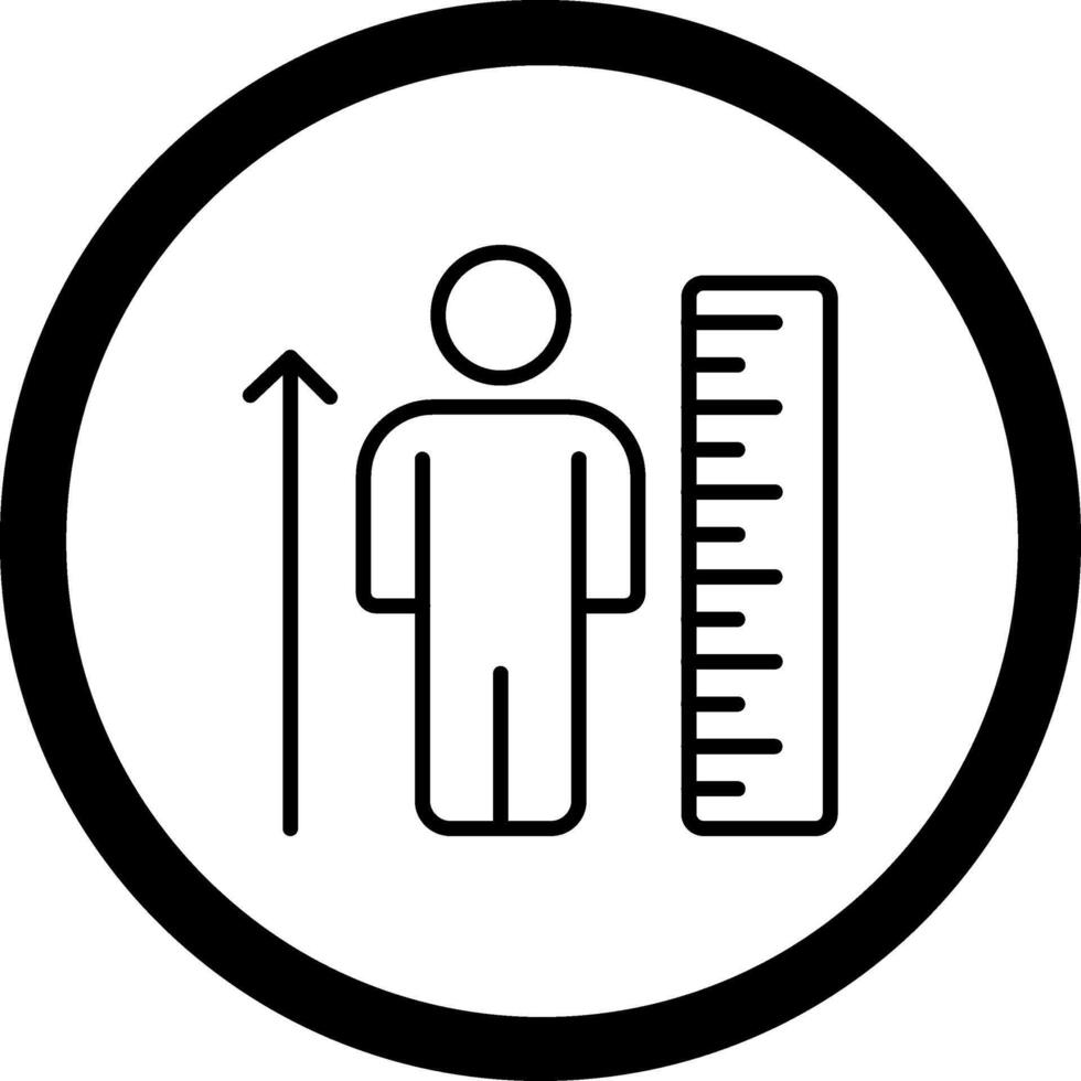 Height Scale Digital Technology Style Element vector
