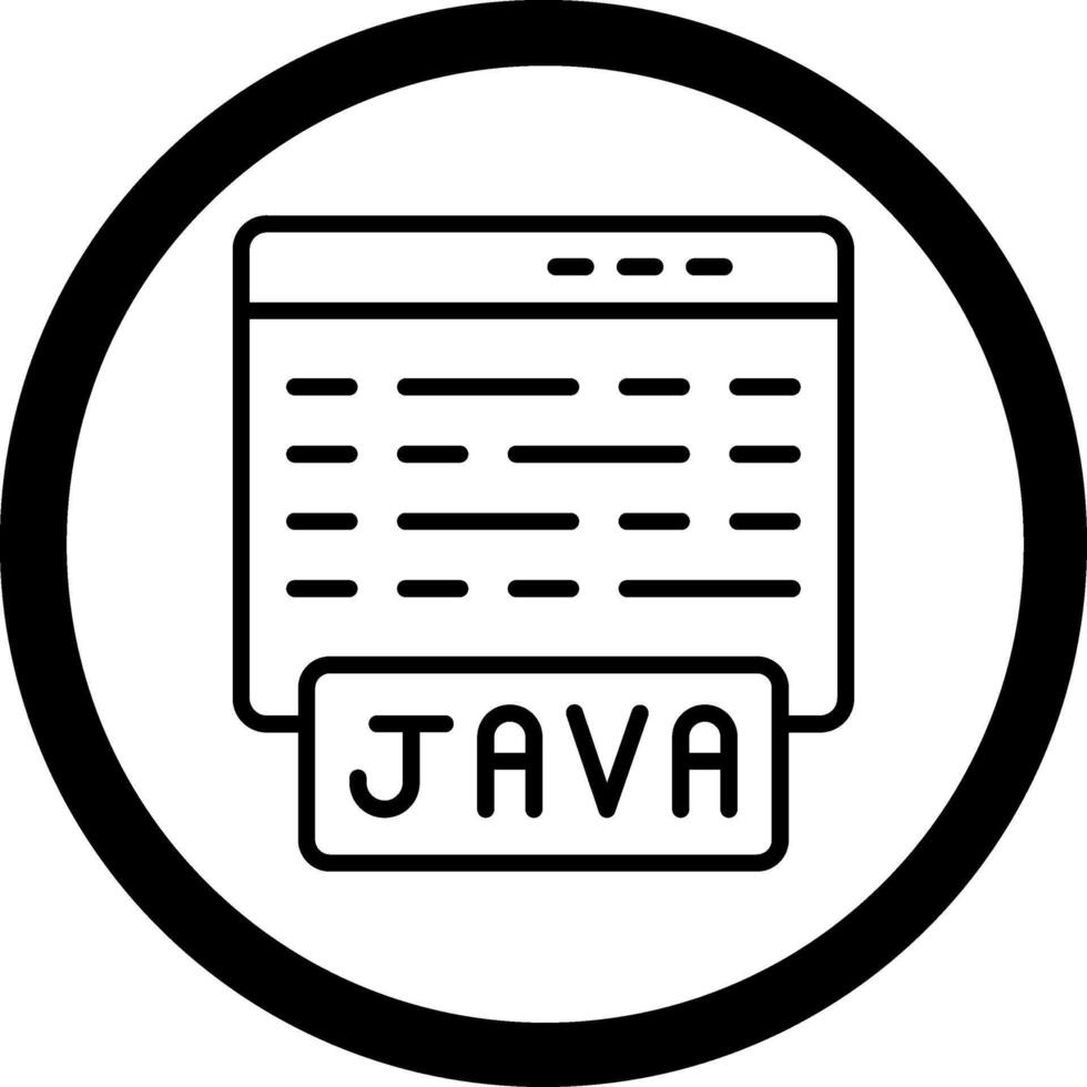 Java Futuristic Mobile App Badge vector