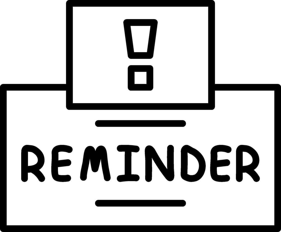 Notification Linear Element Alert Message Bell vector