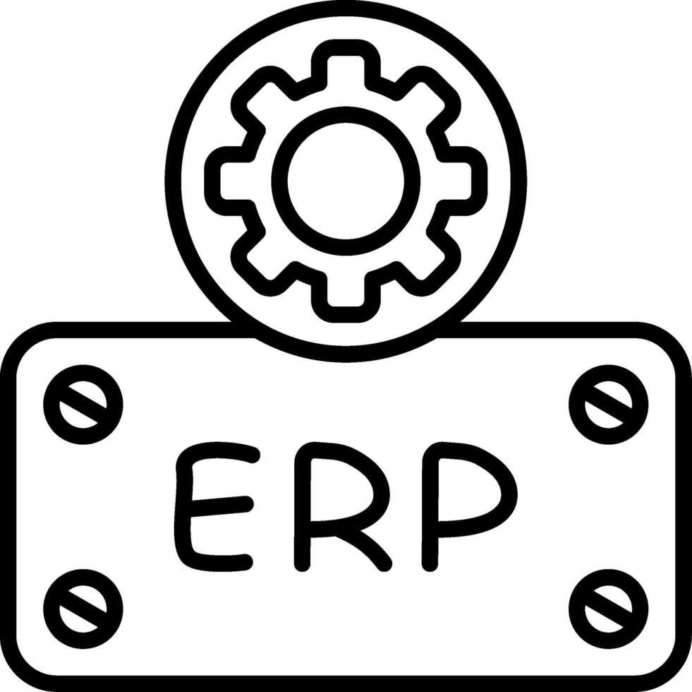 Erp Linear Software System Planning vector