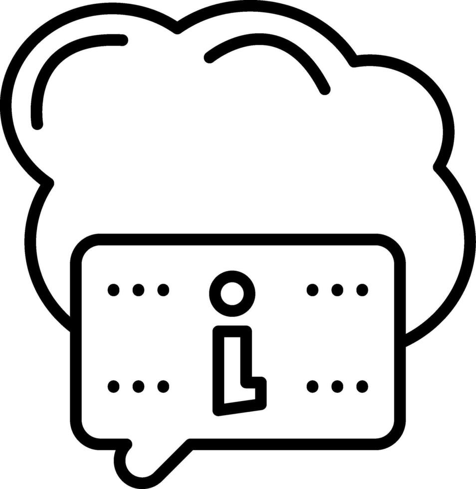 Cloud Computing Linear Internet Data Storage vector