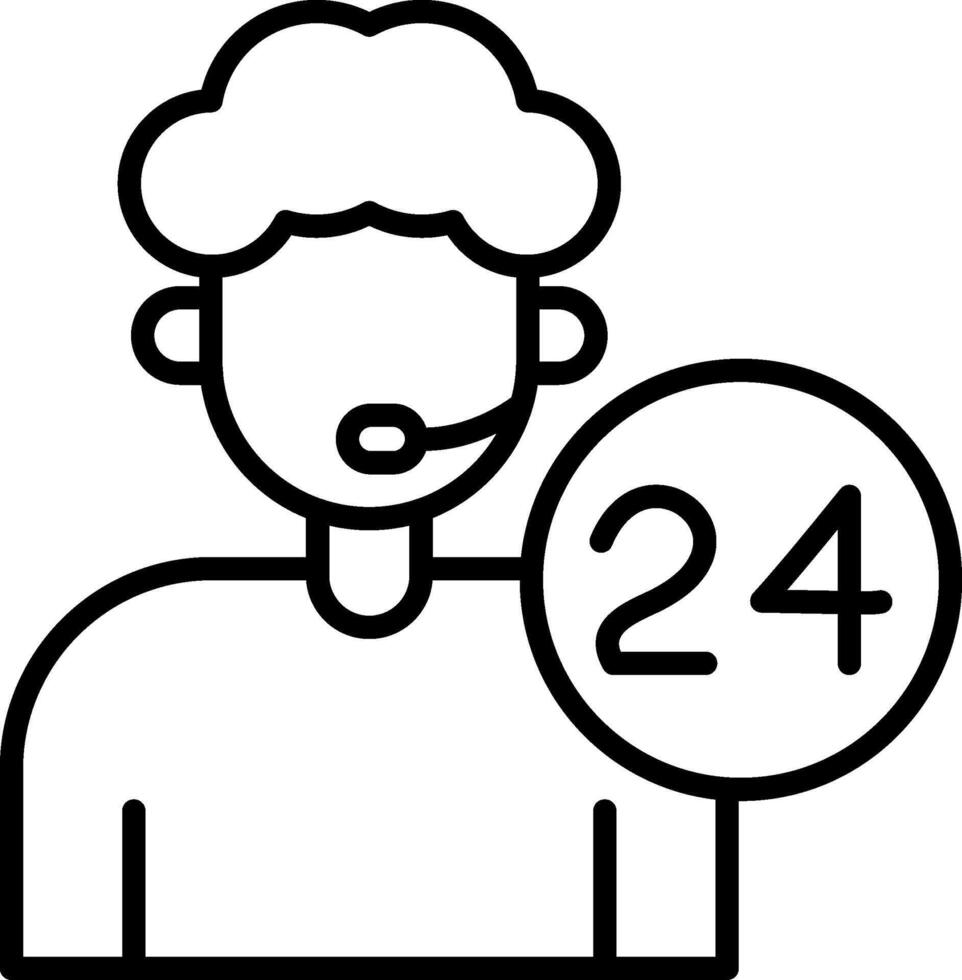 Customer Service Agent Linear Helper Support Representative vector