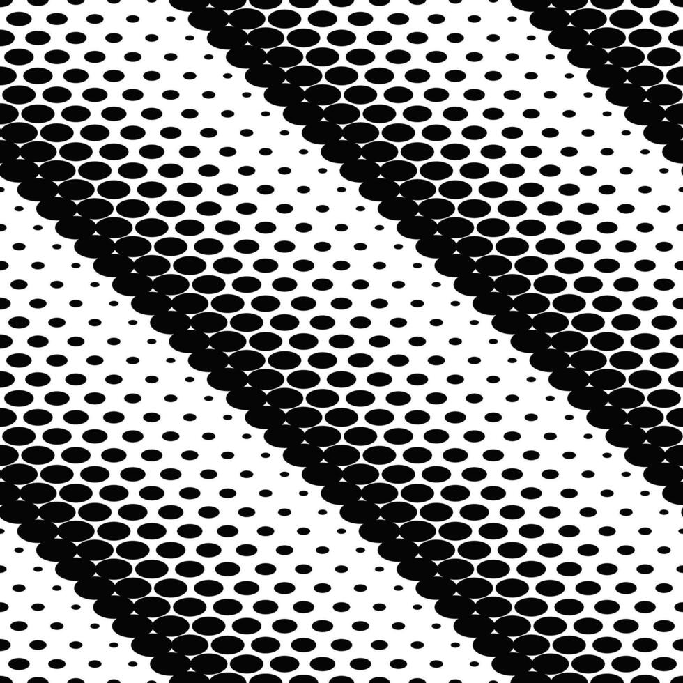 Seamless geometric oval pattern - abstract monochrome background with ellipses vector