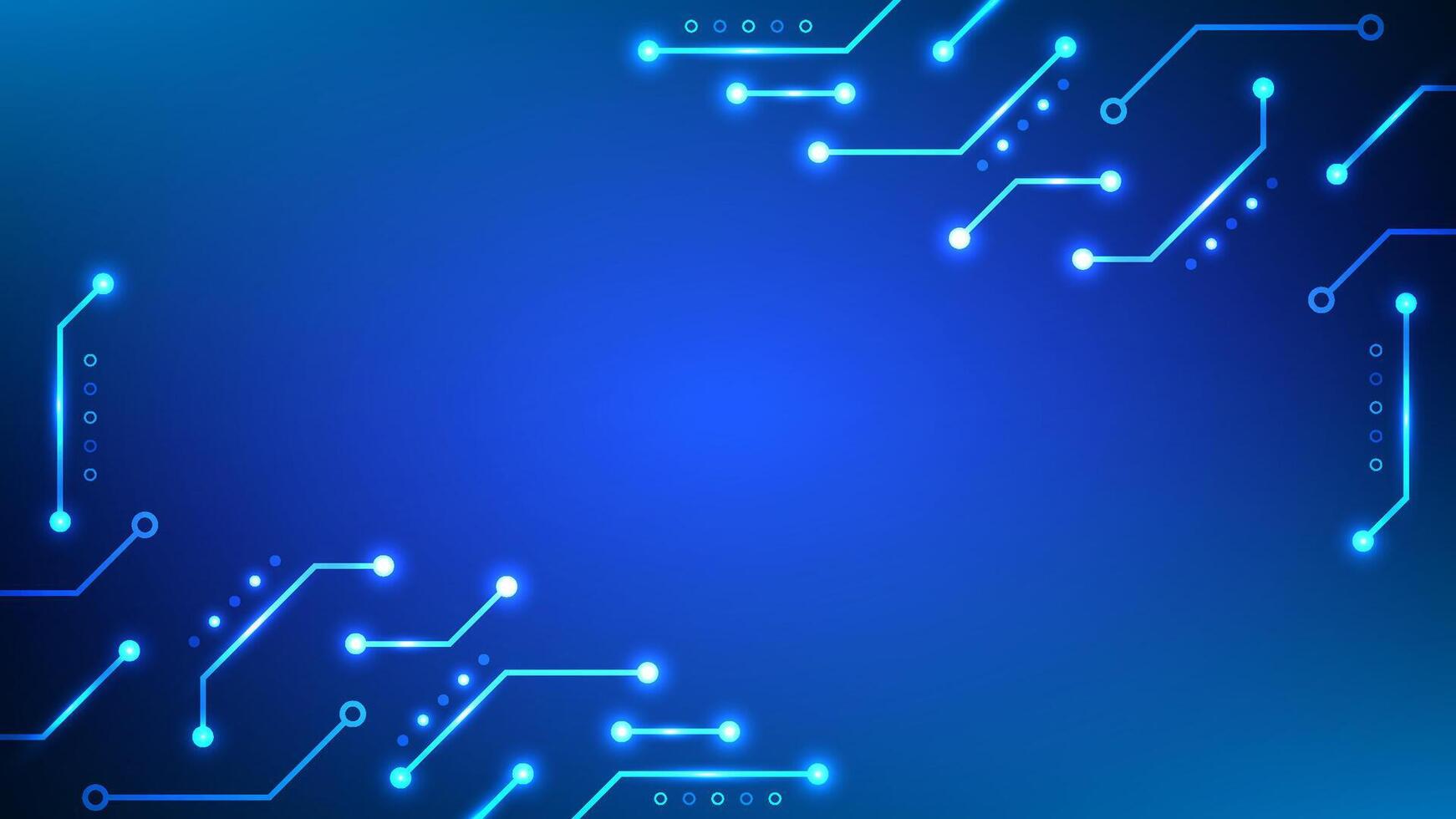 Digital technology circuit background. Futuristic circuit board system computer data network and business concept. vector