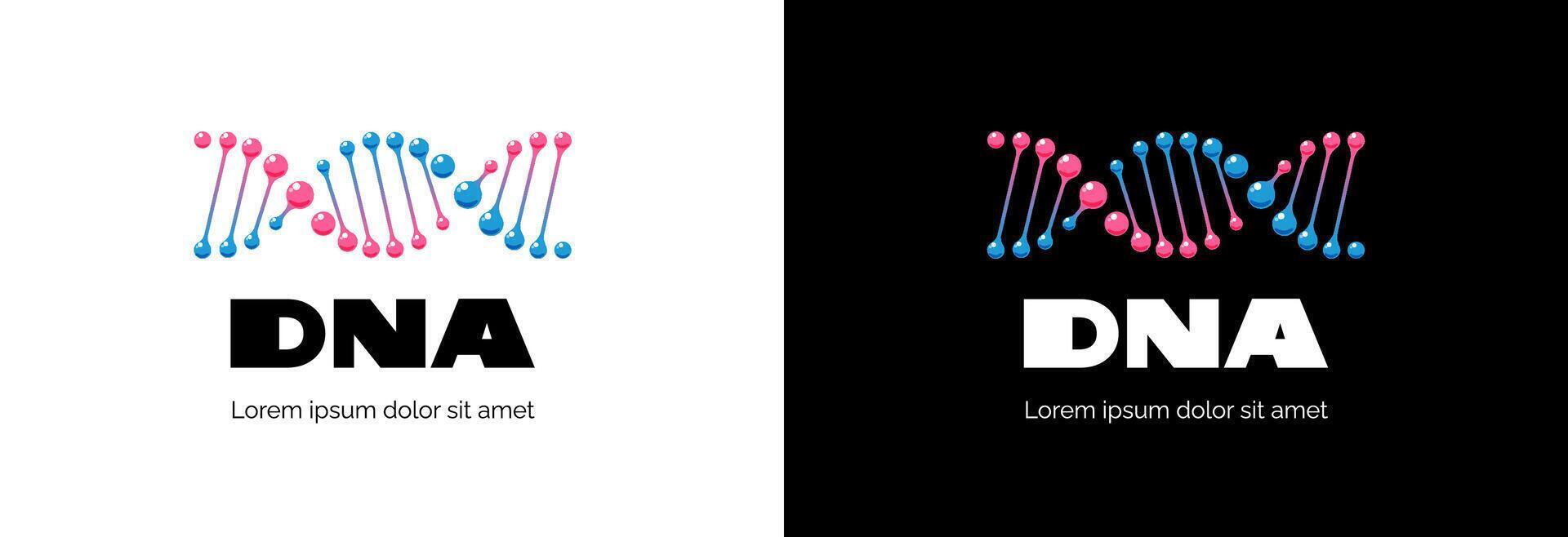 Minimal DNA helix logo . Abstract infinite loop design symbolizing genetics, biology and heredity. Perfect for medical, biotech, science or modern technology branding identity. vector