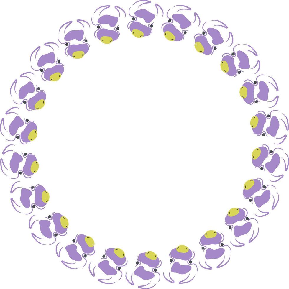 Cute cow empty frame. Domestic animal template. Frame with empty space vector