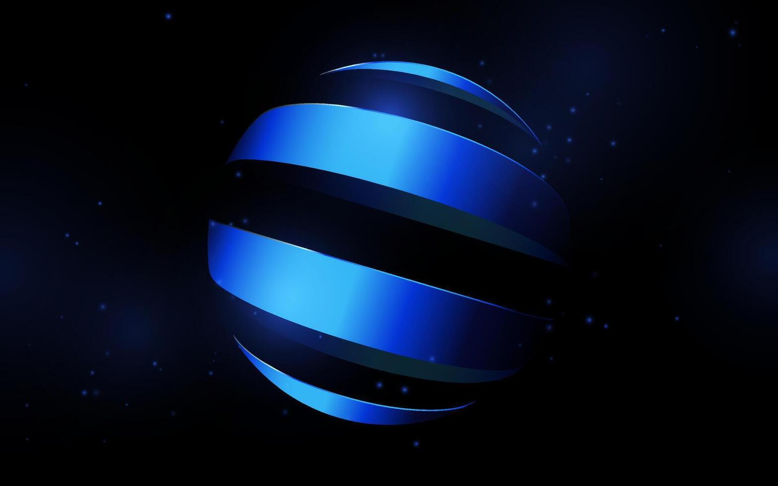 Abstract tech futuristic sphere background. Global connection network vector