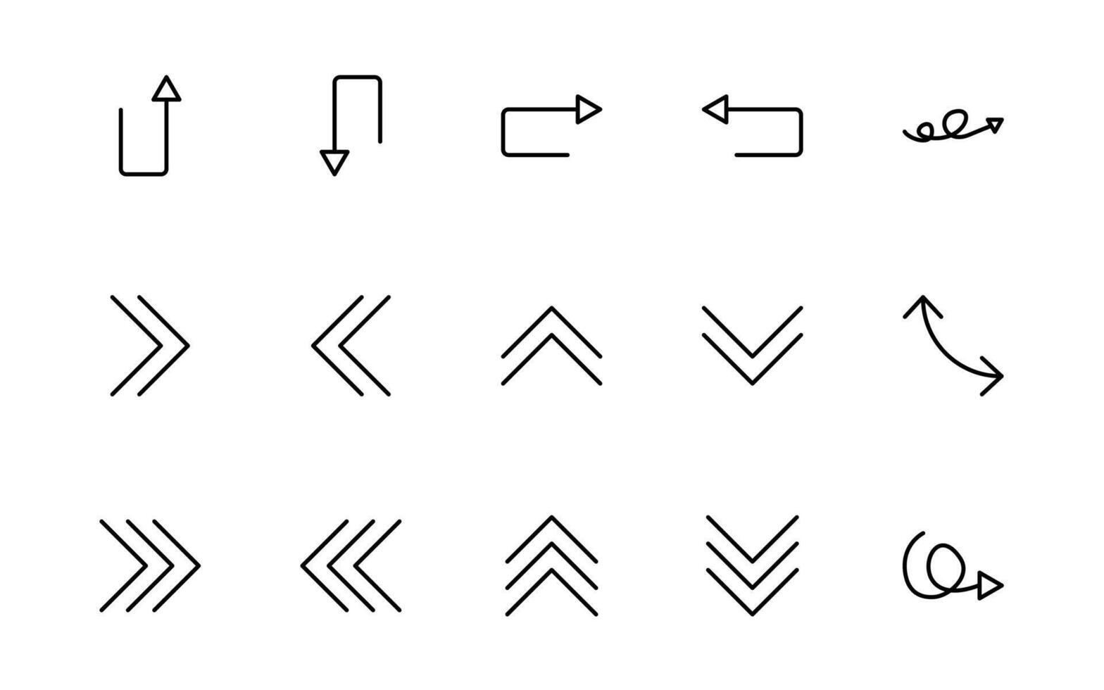 Dynamic Circle and Arrow Icons. A Versatile Collection for Navigation, Directional Signs, Workflow , User Interface Design, and Infographic Enhancements vector