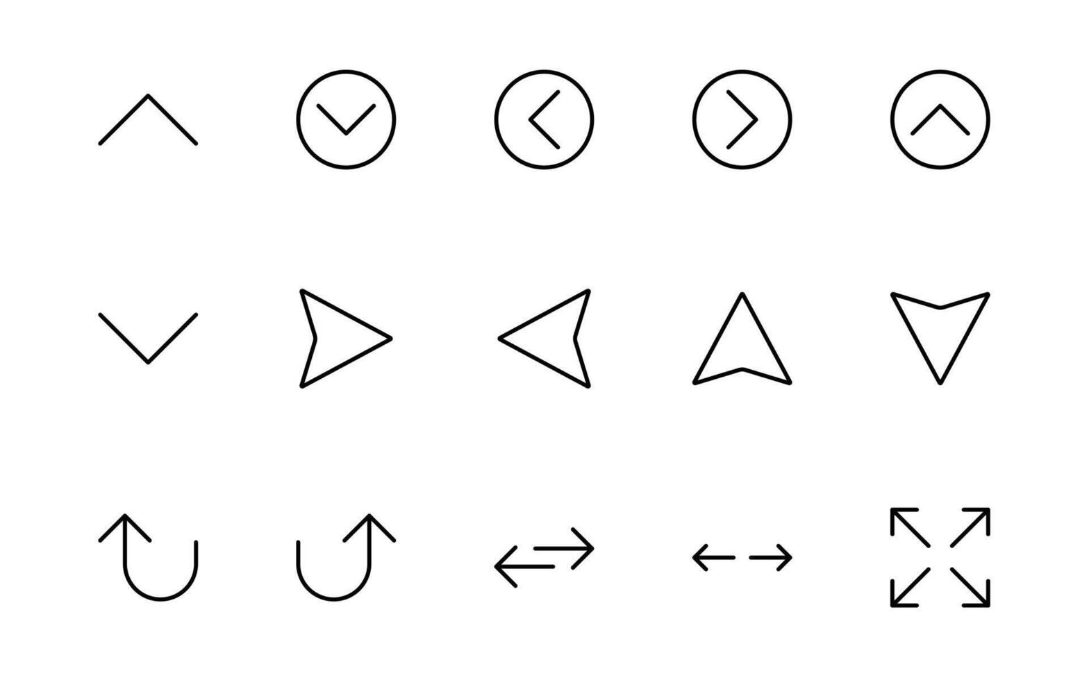 Dynamic Circle and Arrow Icons. A Versatile Collection for Navigation, Directional Signs, Diagrams, User Interface Design, and Infographic Enhancements vector