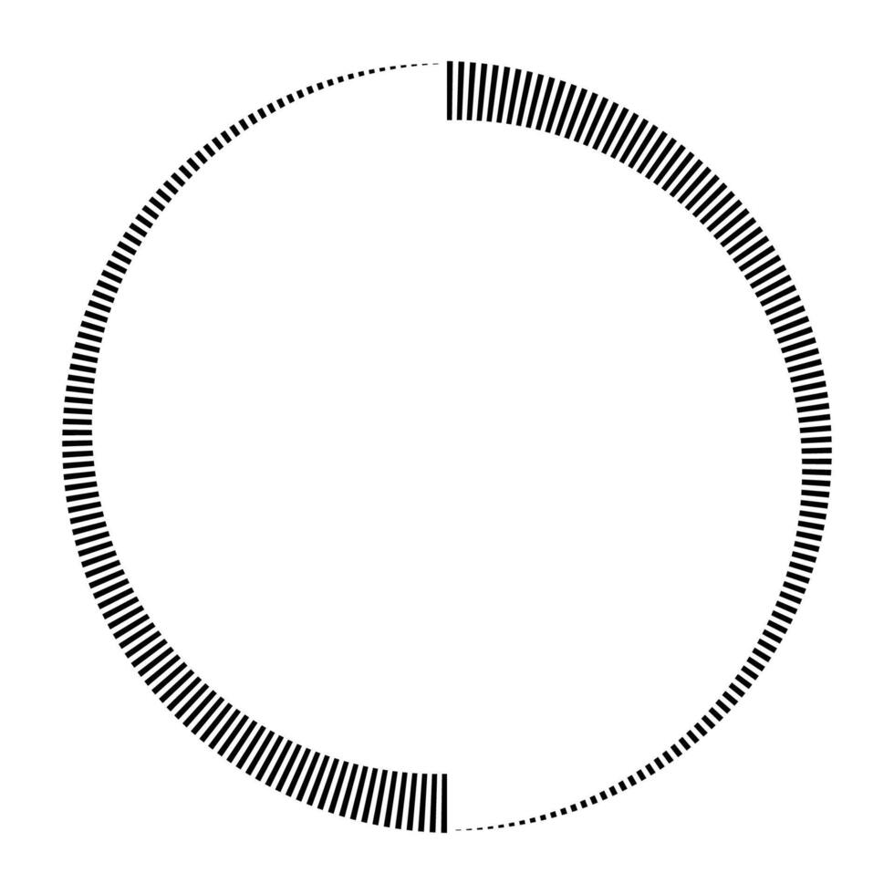 Circular Bar Chart Radial Data Visualization Abstract Graphic Design Element vector