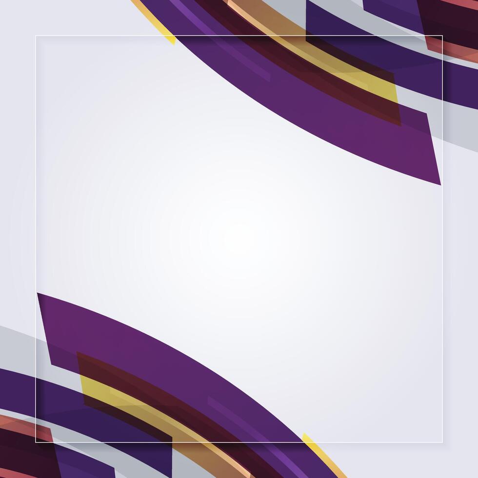 Modern Decorative Overlapping Geometric Shape Abstract Presentation Frame Background vector