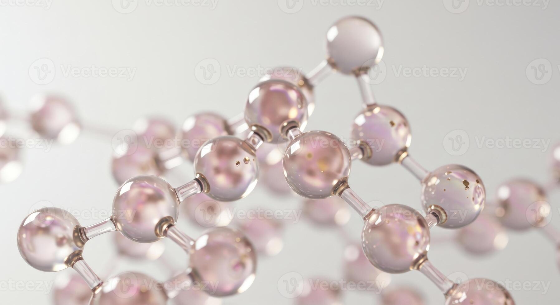 Abstract molecular structure connection for science and technology photo