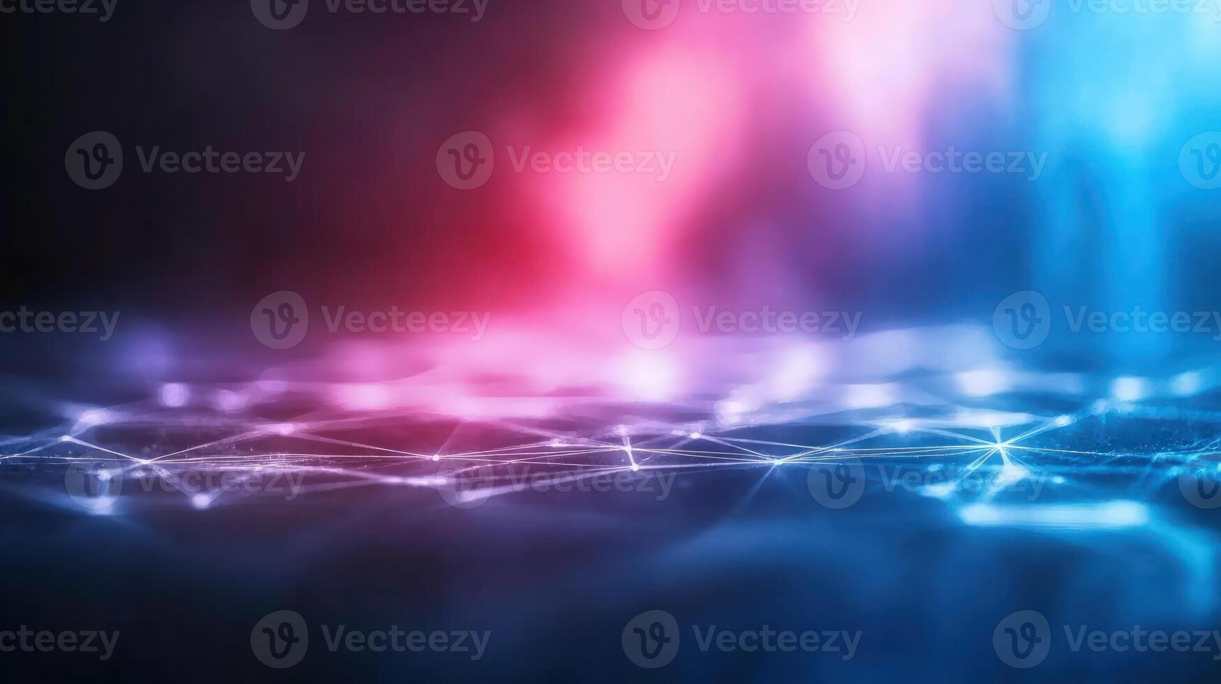 Abstract network connection background with glowing points and lines data communication concept photo