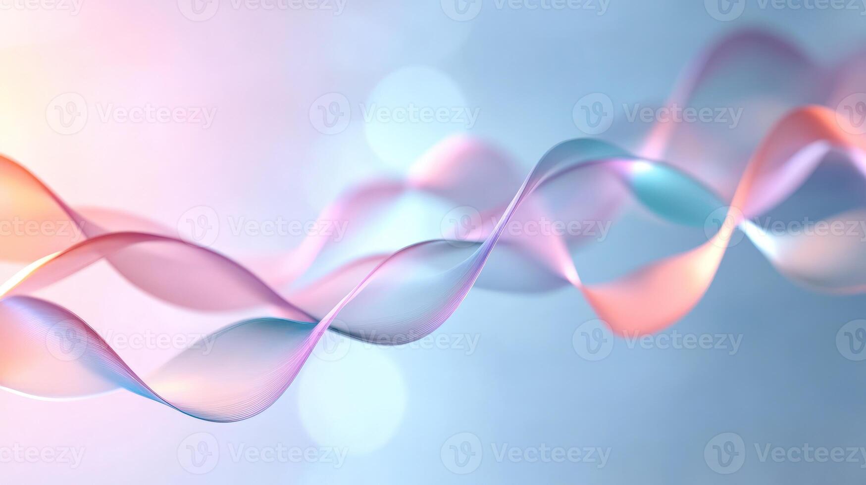 Abstract wave background with gradient colors soft light effect photo