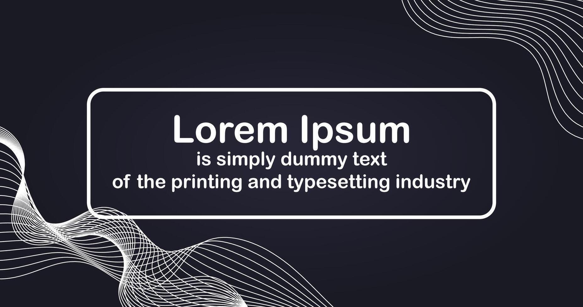 Banner Template Gradient Abstract background with dynamic waves and Copy Space for Editable Text vector