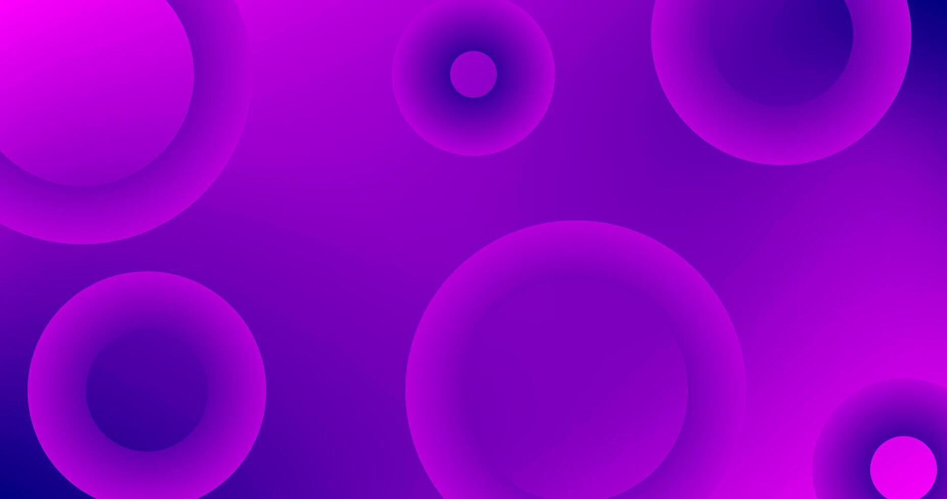 Gradient Purple abstract background with circles Rings Copy Space design vector