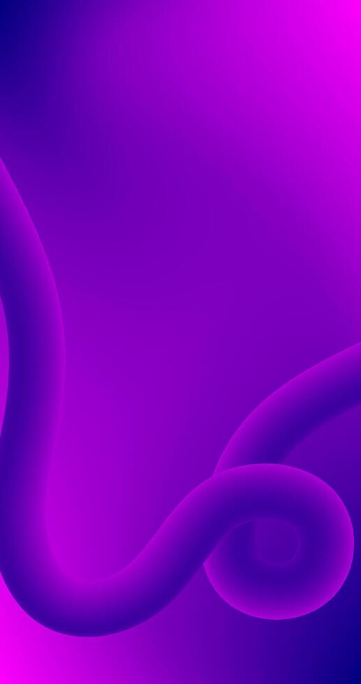 Gradient Purple abstract background with smooth wavy lines Copy Space Design vector