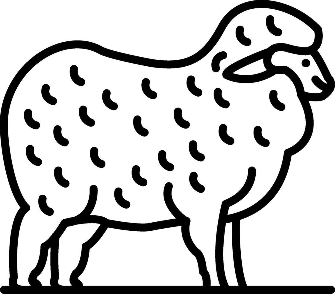 Sheep Functional Art Element Layout vector