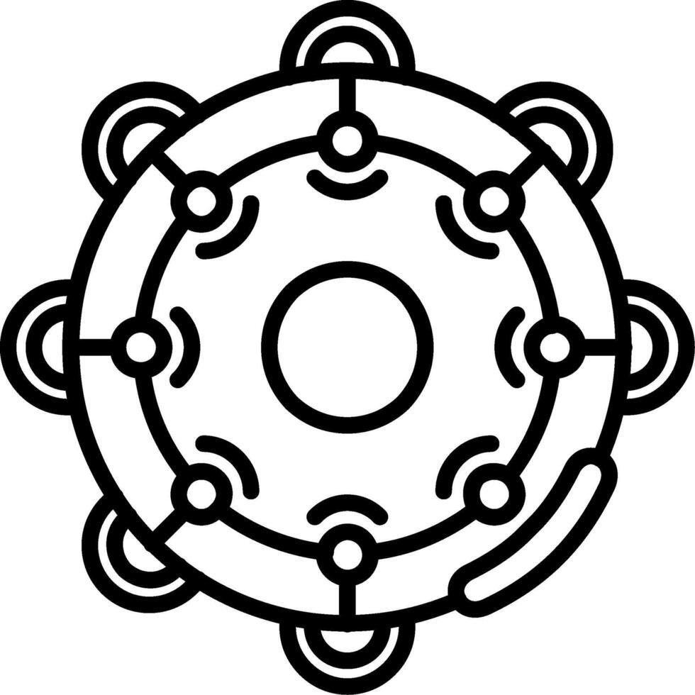 Tambourine Structured UX Symbol Layout vector