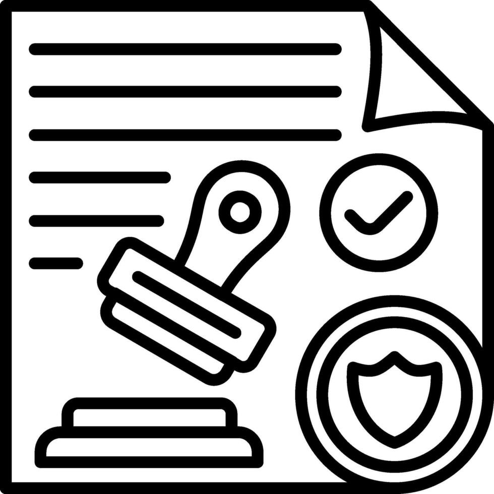 Approval Document UX Symbol Set Representation vector