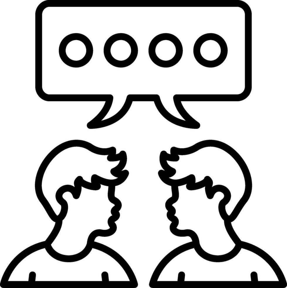 Discussion Versatile Web Graphic Layout vector