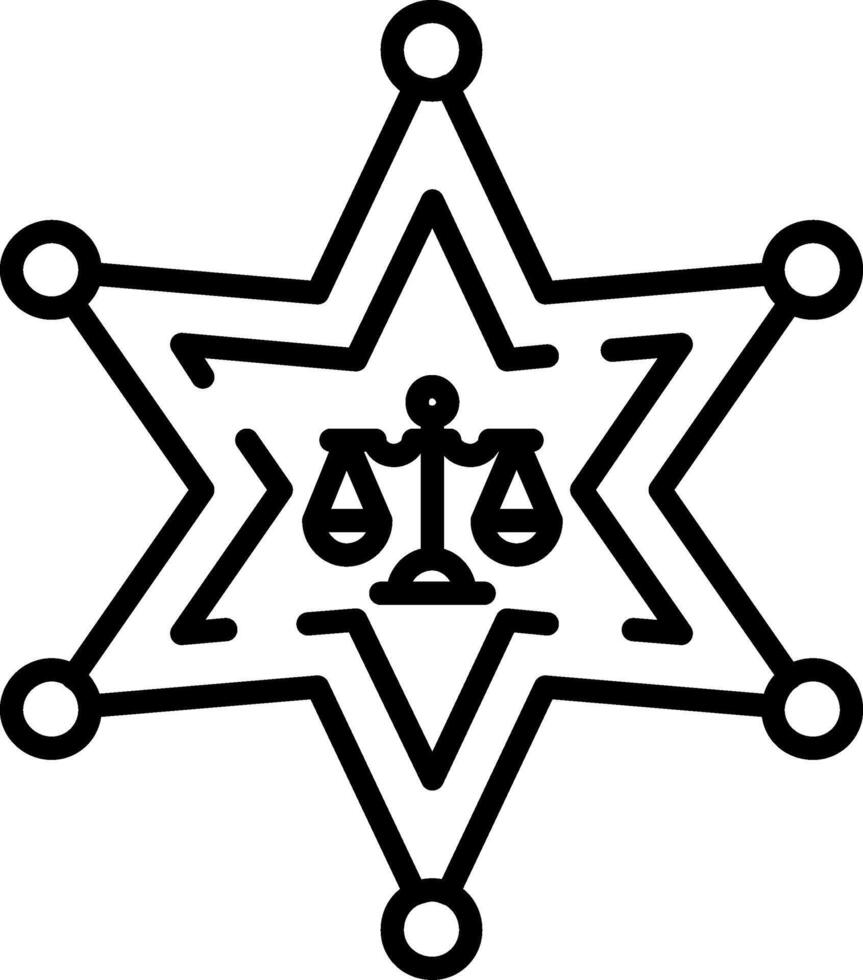 Sheriff UX Symbol Set Representation vector